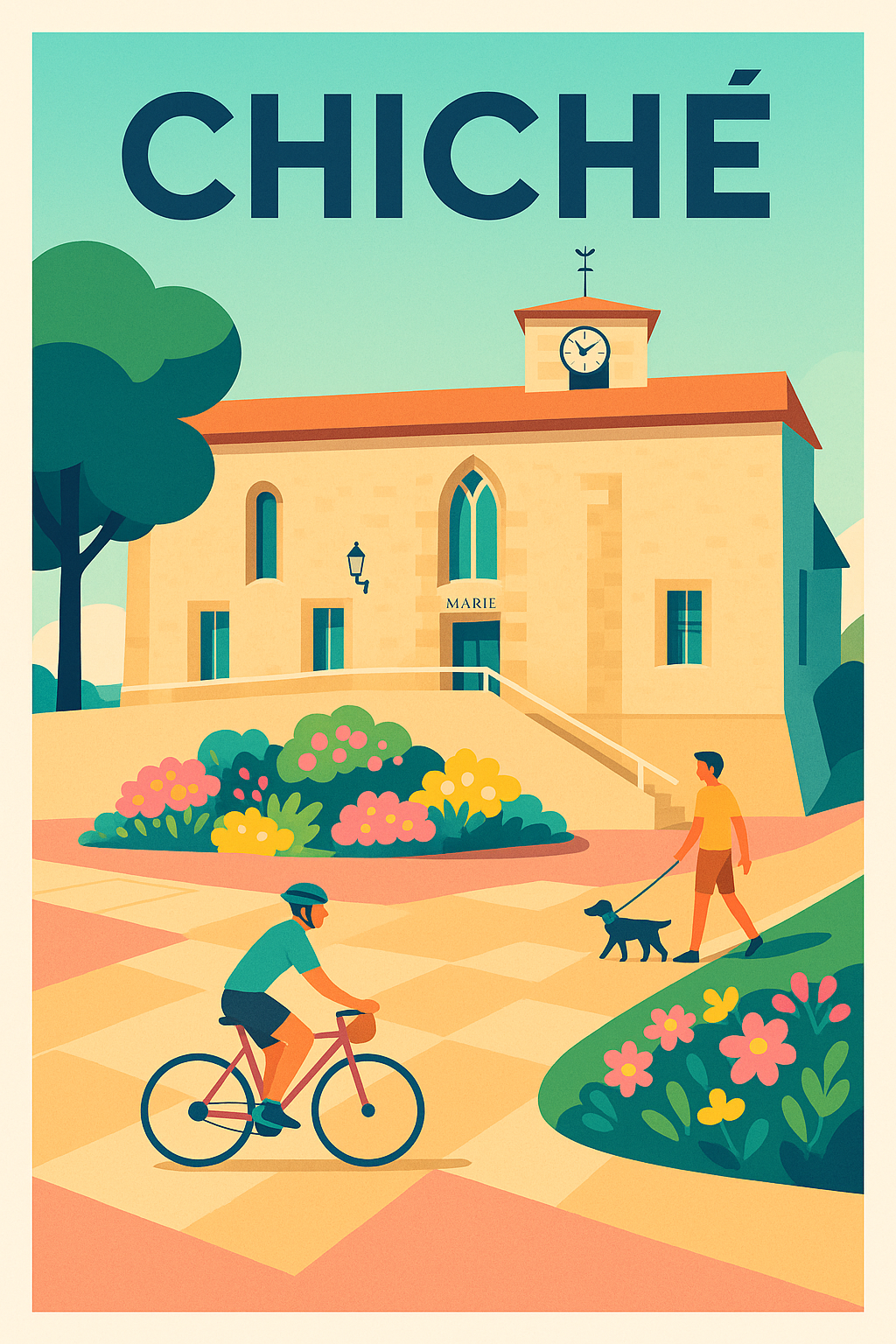 Affiche de Chiché - Un coin de quiétude et douceur de vivre