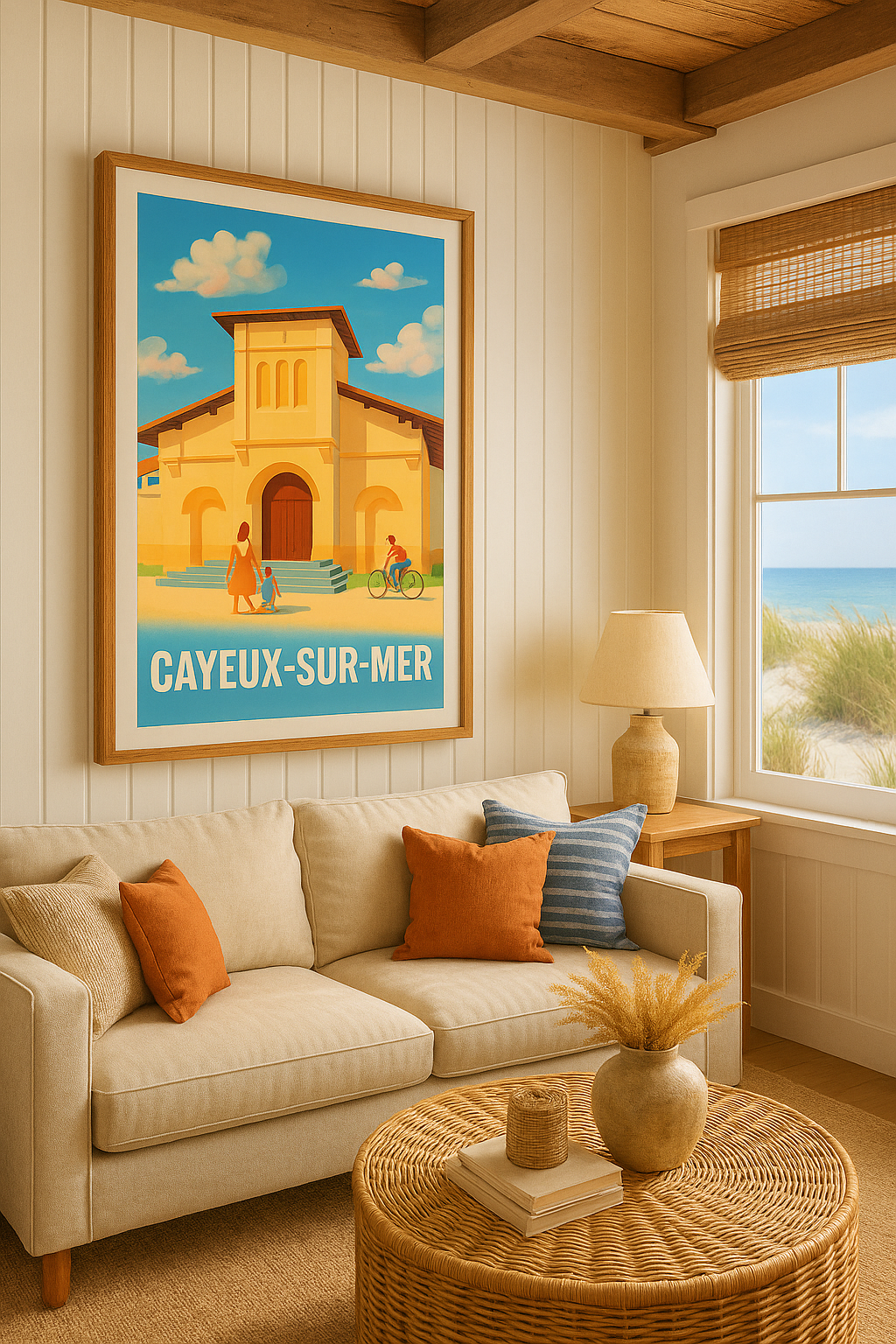 Mise en situation Affiche de Cayeux-sur-Mer - Charme balnéaire et douceur de vivre