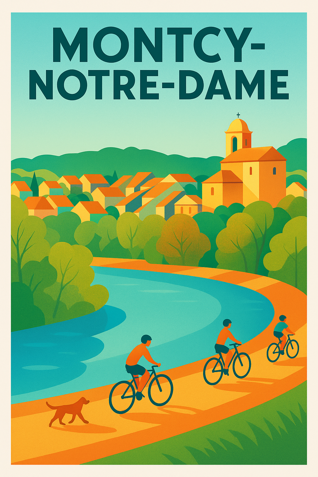 Affiche de Montcy-Notre-Dame - Balade tranquille au bord de l'eau