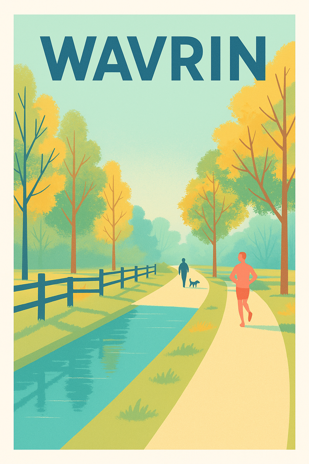 Affiche de Wavrin - Promenade paisible au fil de l'eau
