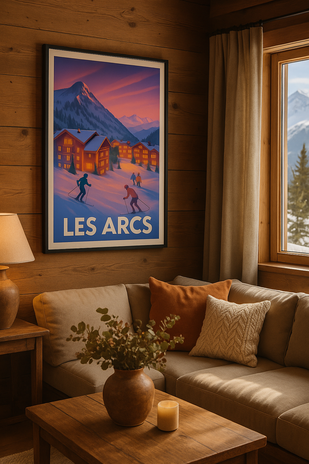 Mise en situation Affiche de Les Arcs - Évasion hivernale en montagne