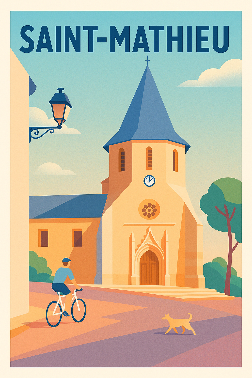 Affiche de Saint-Mathieu - Charme et sérénité au cœur du village