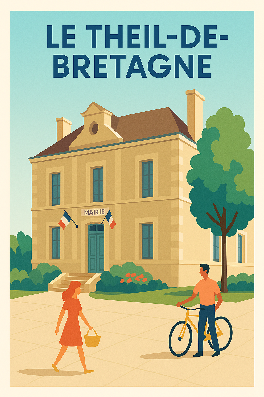 Affiche de Le Theil-de-Bretagne - Charme et sérénité au cœur de la Bretagne