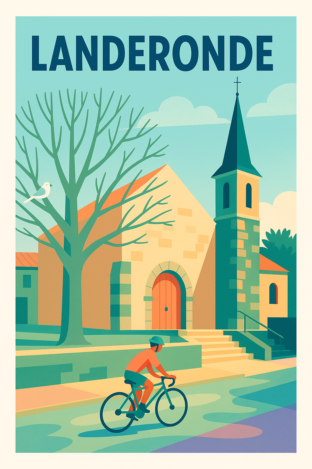 Affiche de Landeronde - Charme paisible et cyclisme doux