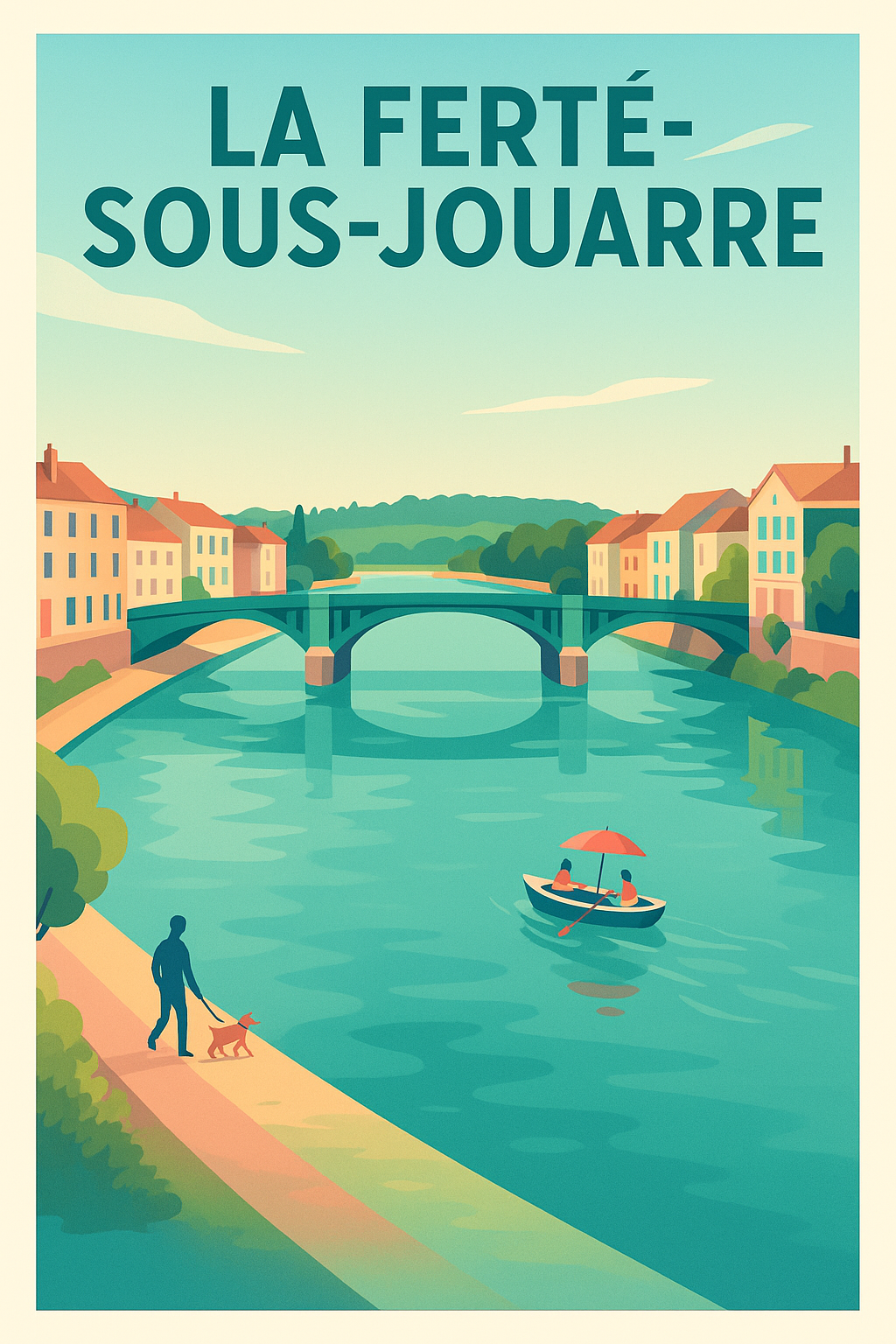 Affiche de La Ferté-sous-Jouarre - Charme paisible au fil de l'eau