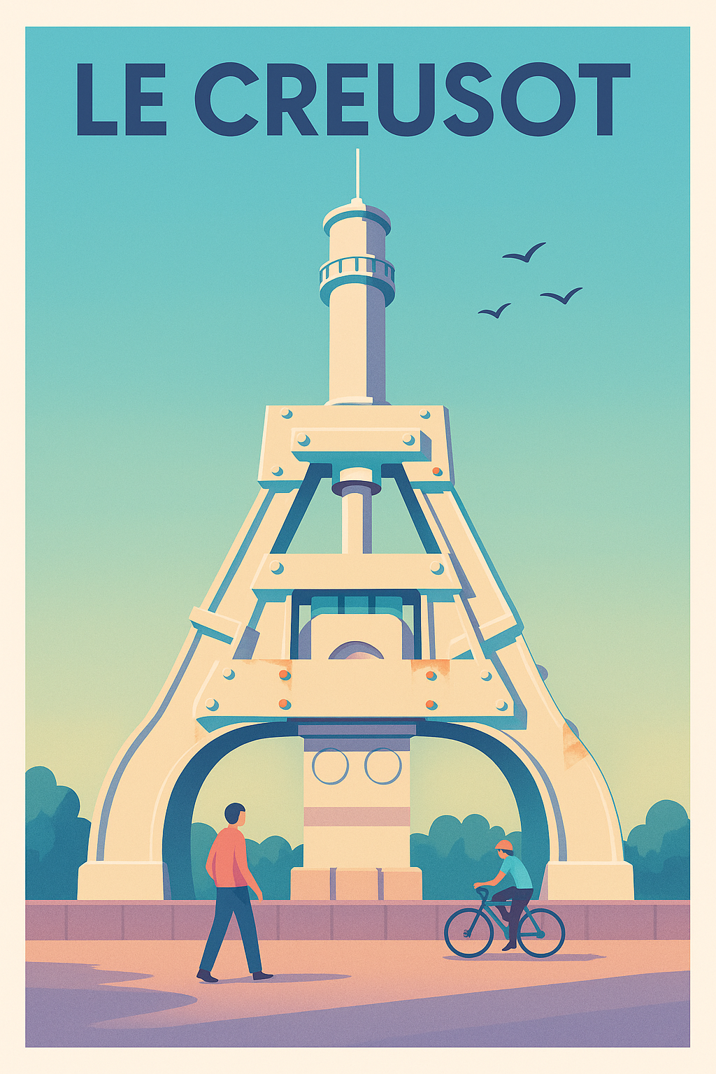 Affiche de Le Creusot - Un symbole industriel revisité