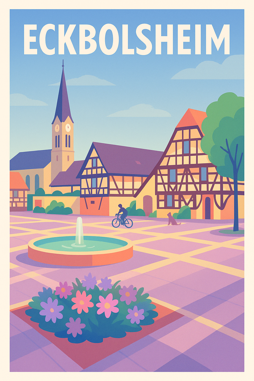 Affiche de Eckbolsheim - Charme et sérénité au cœur de l'Alsace