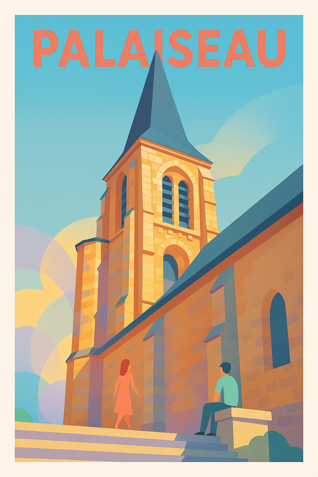 Affiche Palaiseau — Charme et sérénité architecturale · poster d'art de Palaiseau