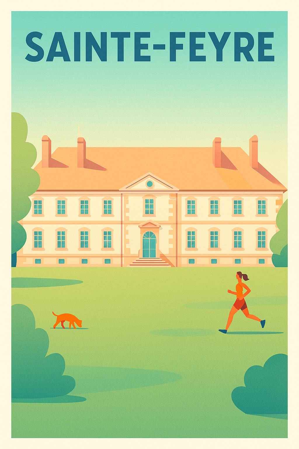 Affiche de Sainte-Feyre - L'élégance paisible au cœur de la nature