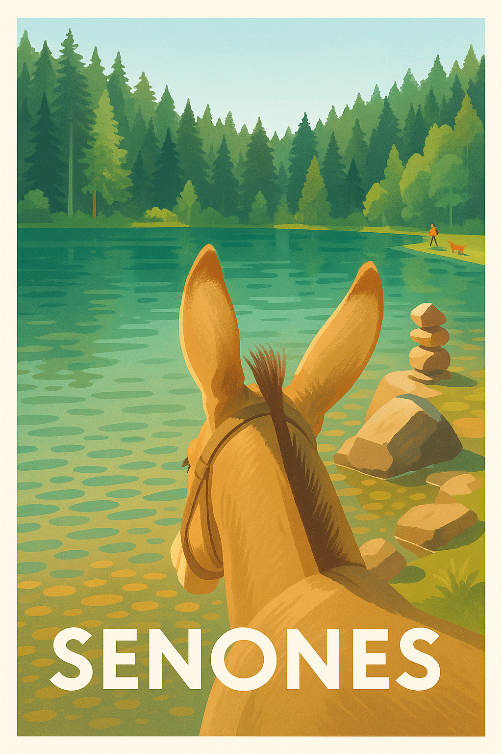 Affiche de Senones - Invitation au calme et à la nature
