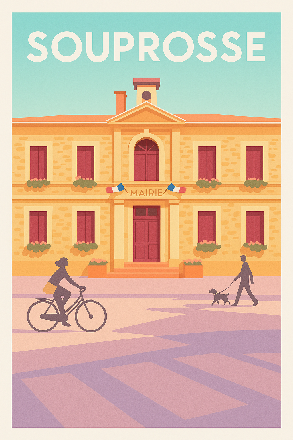 Affiche de Souprosse - Charme et quiétude à la mairie