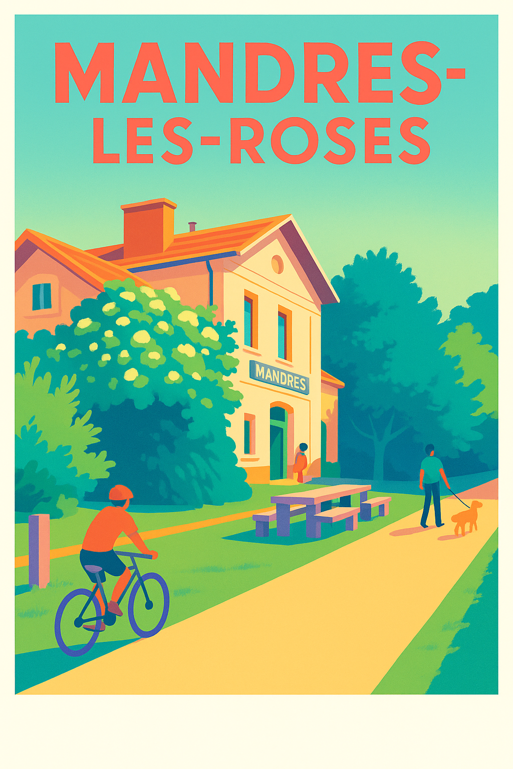 Affiche de Mandres-les-Roses - Charme et douceur de la vie locale