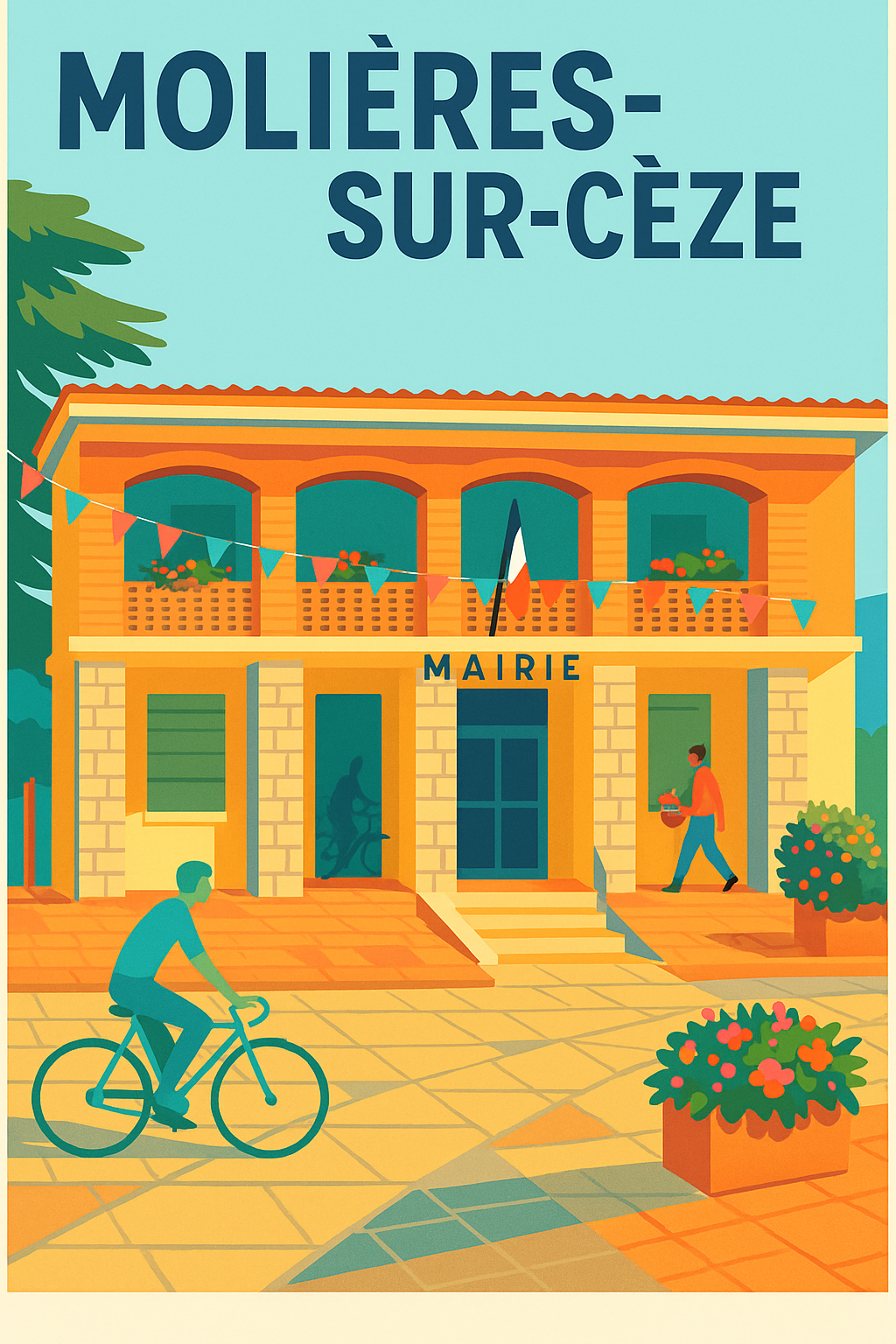 Affiche de Molières-sur-Cèze - Charme et sérénité au cœur du village