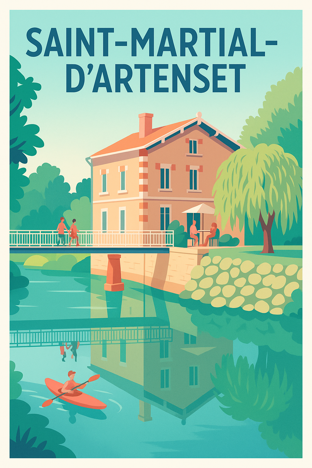 Affiche de Saint-Martial-d'Artenset - Charme et tranquillité en vallée