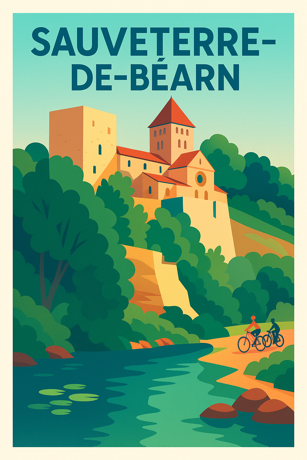 Affiche de Sauveterre-de-Béarn - Évasion bucolique au cœur du Béarn