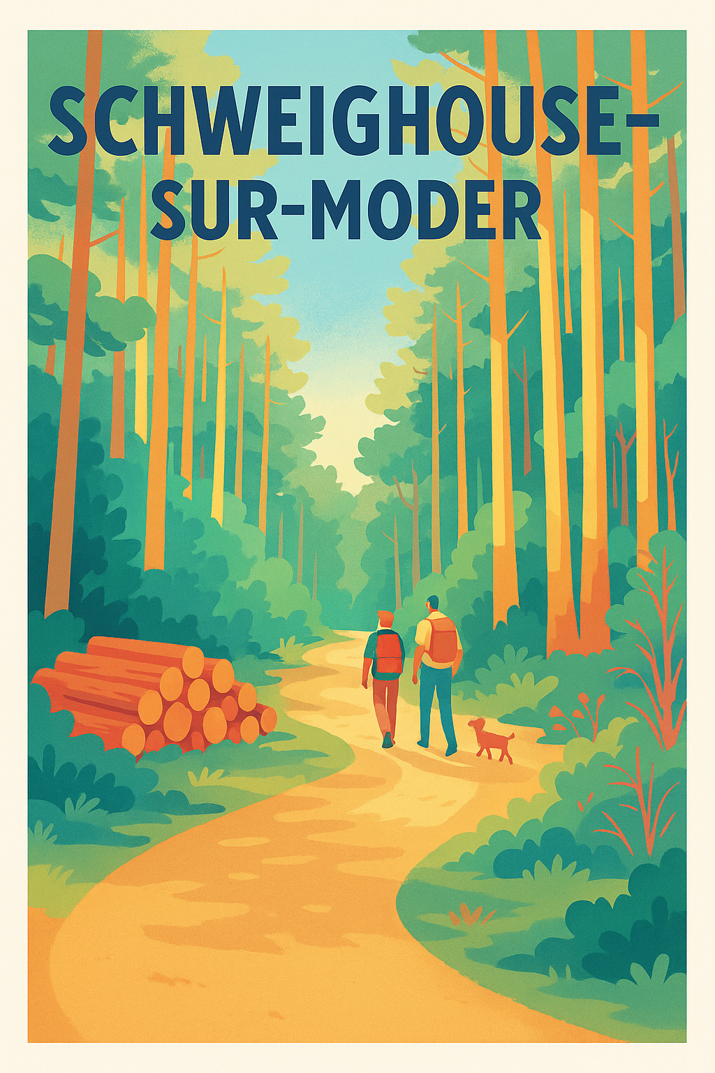 Affiche de Schweighouse-sur-Moder - Promenade en pleine nature
