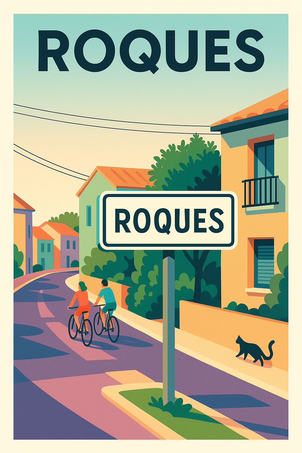 Affiche de Roques - Charme et douceur au fil des ruelles