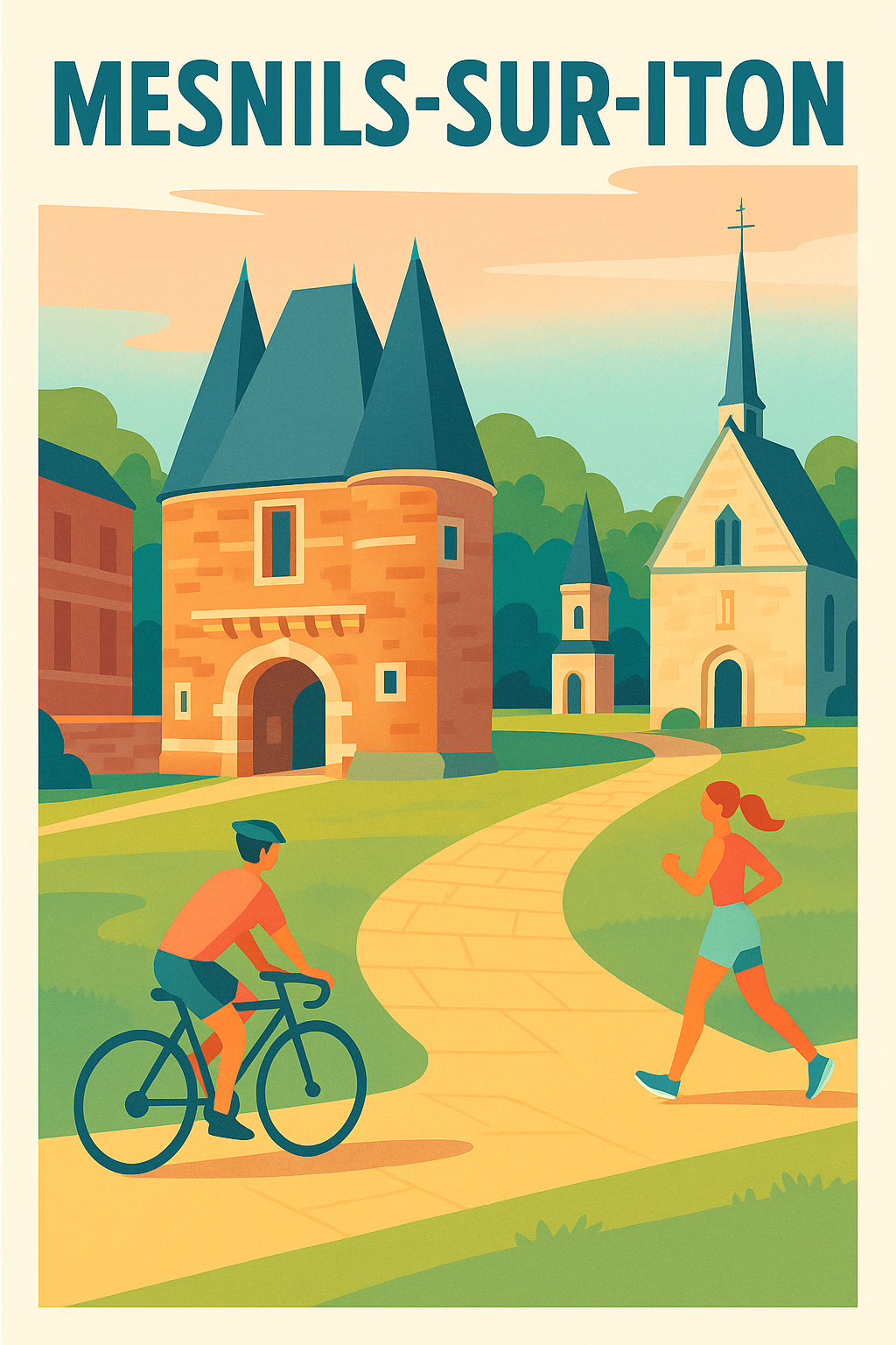 Affiche de Mesnils-sur-Iton - Charme et Nature au Cœur de la Normandie