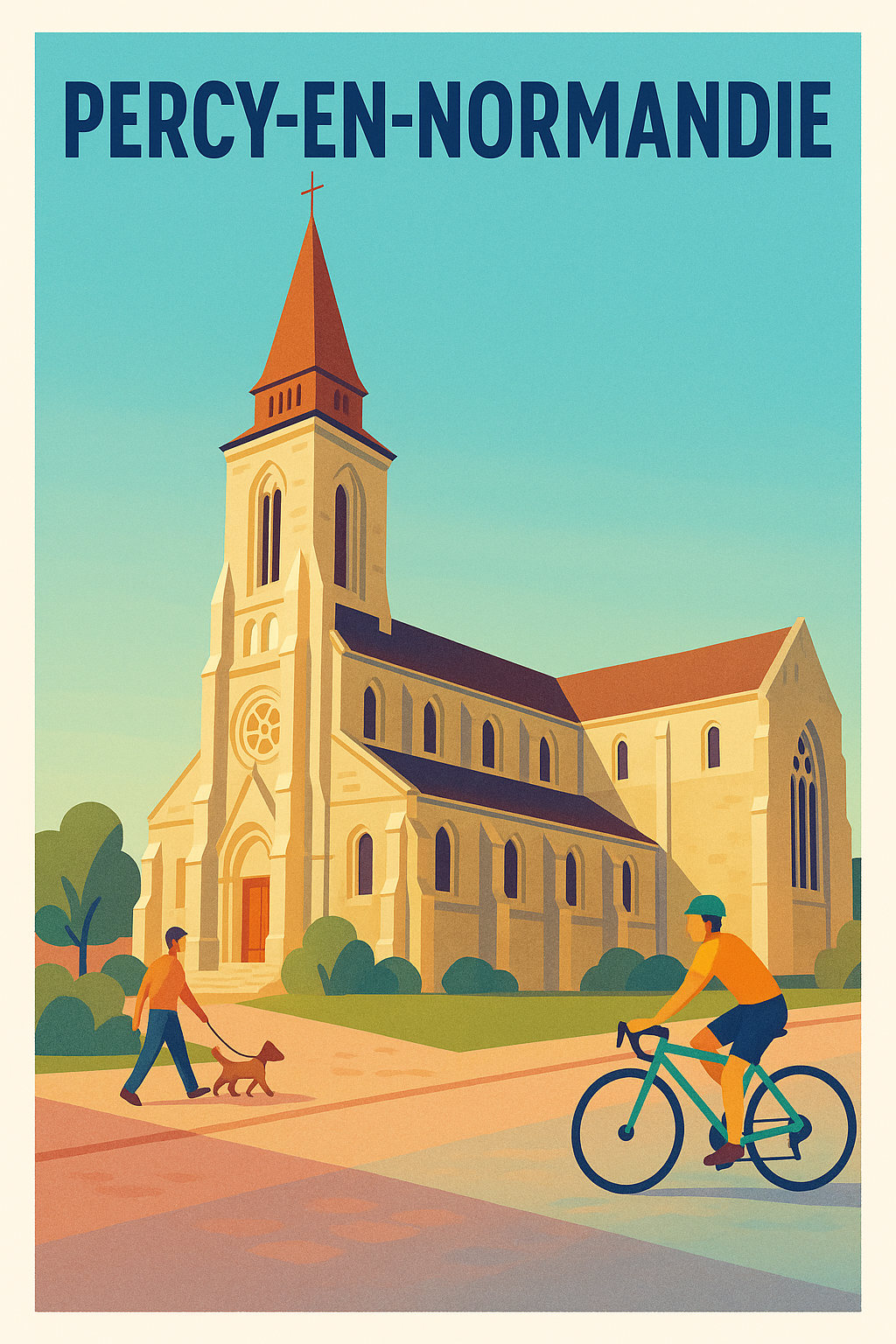 Affiche de Percy-en-Normandie - Charme et douceur de vivre normande