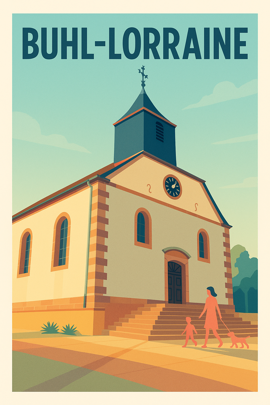 Affiche de Buhl-Lorraine - Sérénité et charme architectural