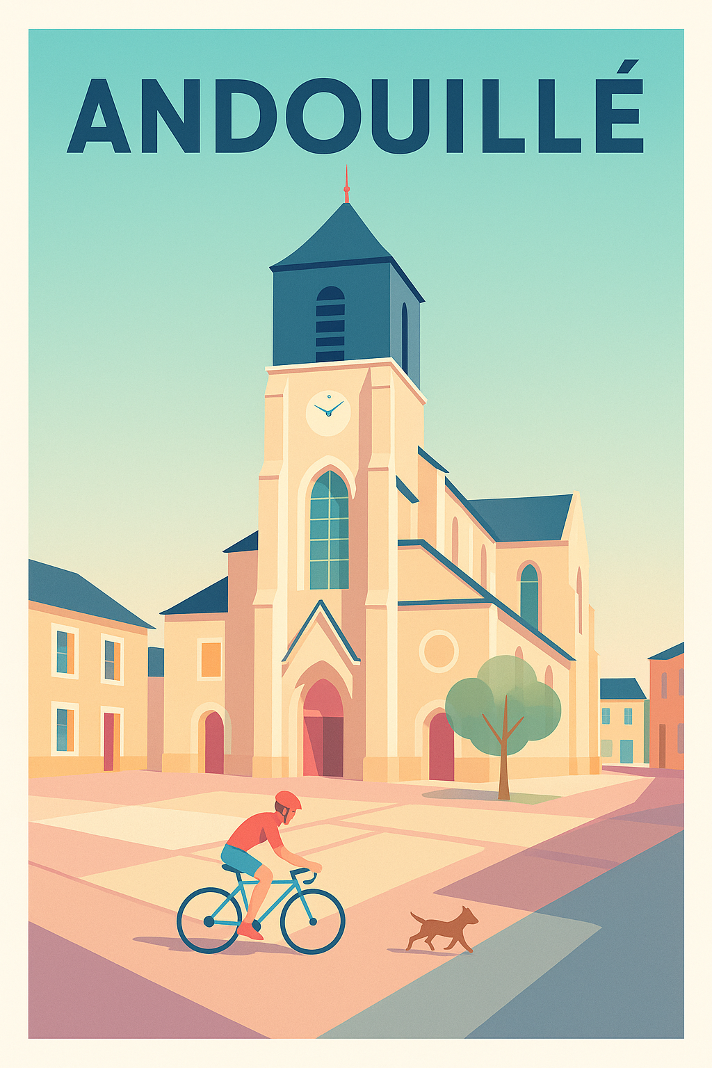 Affiche de Andouillé - Charme et sérénité au cœur du village