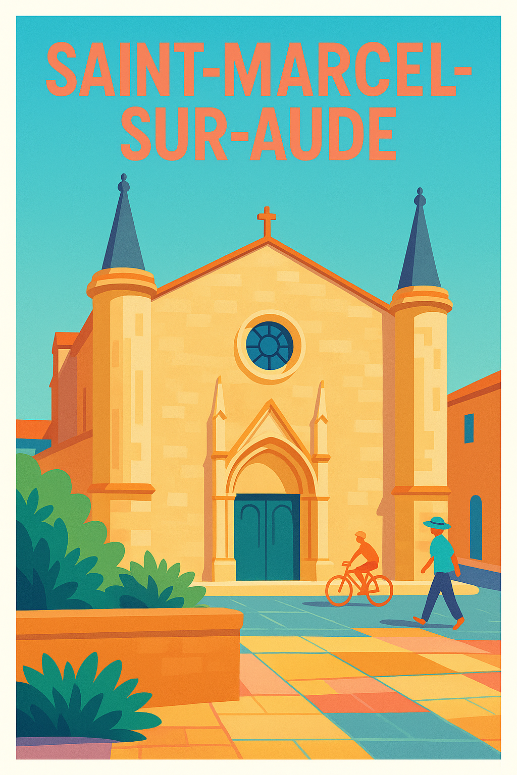 Affiche de Saint-Marcel-sur-Aude - Charme et douceur méditerranéenne
