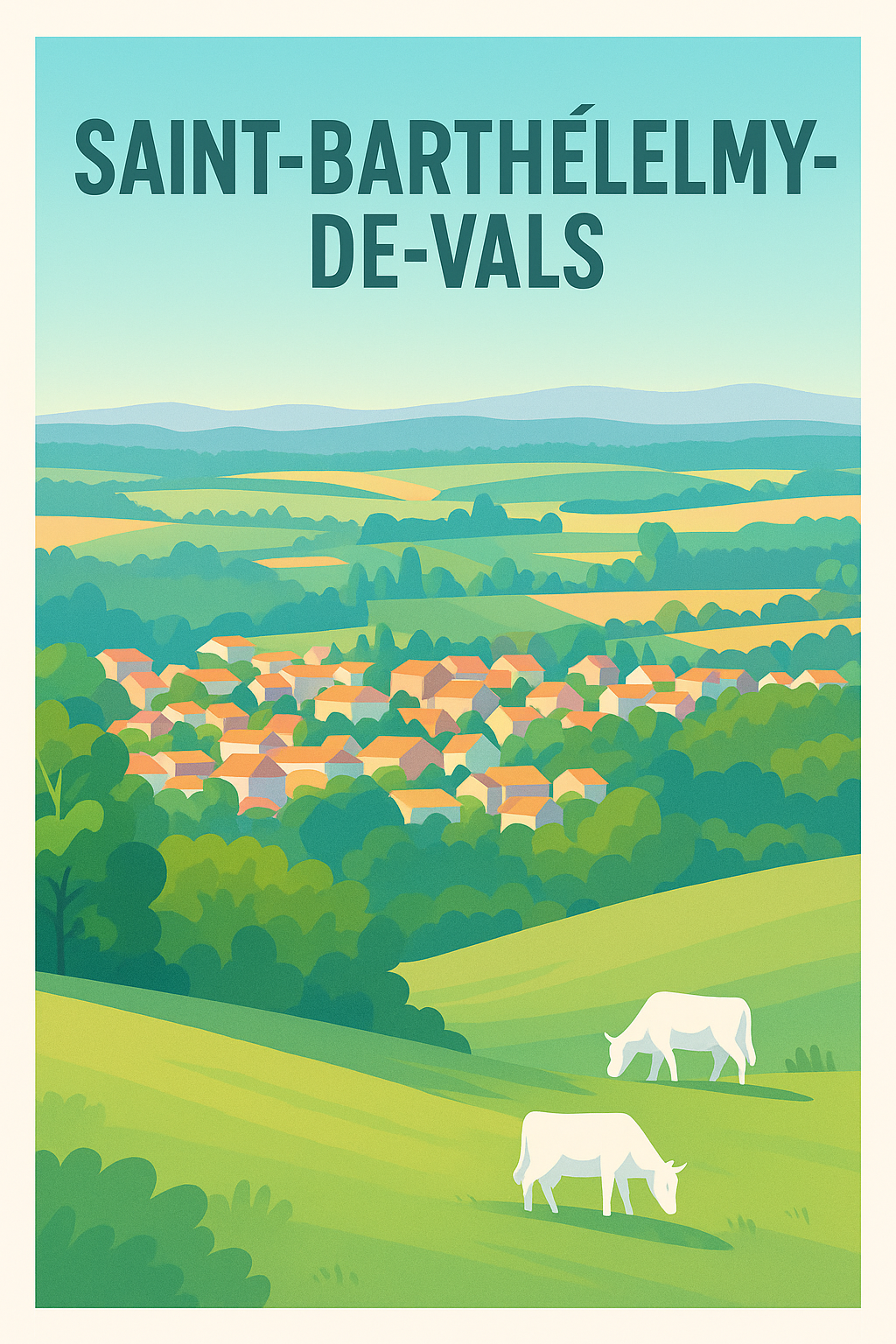 Affiche de Saint-Barthélemy-de-Vals - Charme bucolique au cœur de la vallée