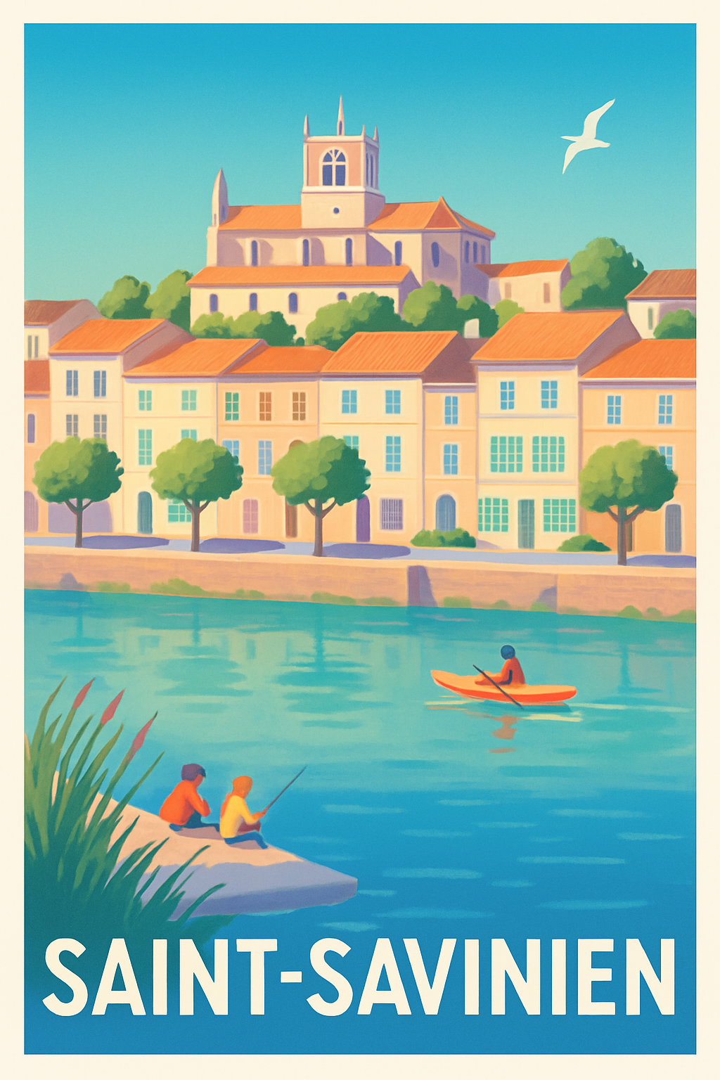 Affiche de Saint-Savinien - Charme paisible au bord de l'eau