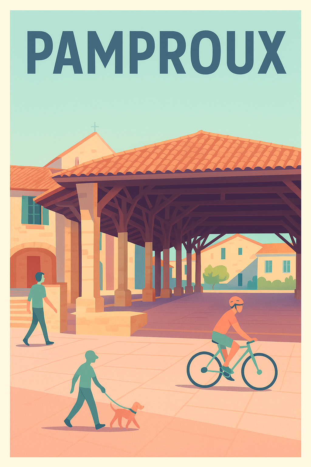 Affiche de Pamproux - L'authenticité d'un village typique en toute simplicité