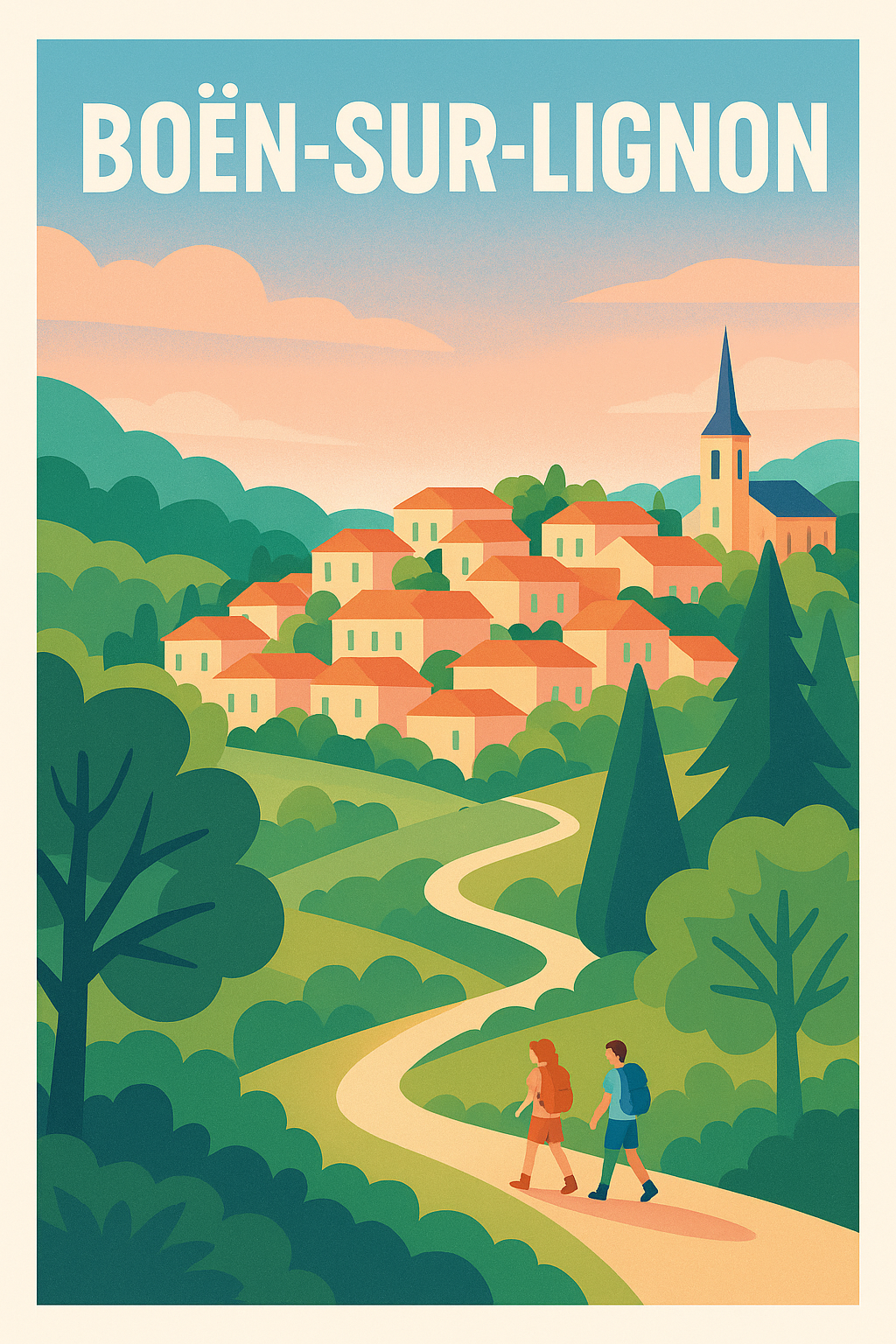 Affiche de Boën-sur-Lignon - Escapade bucolique au cœur de la nature