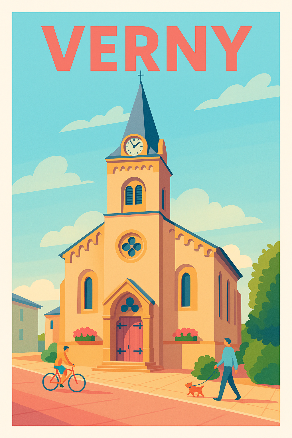 Affiche de Verny - Charme tranquille et architecture chaleureuse