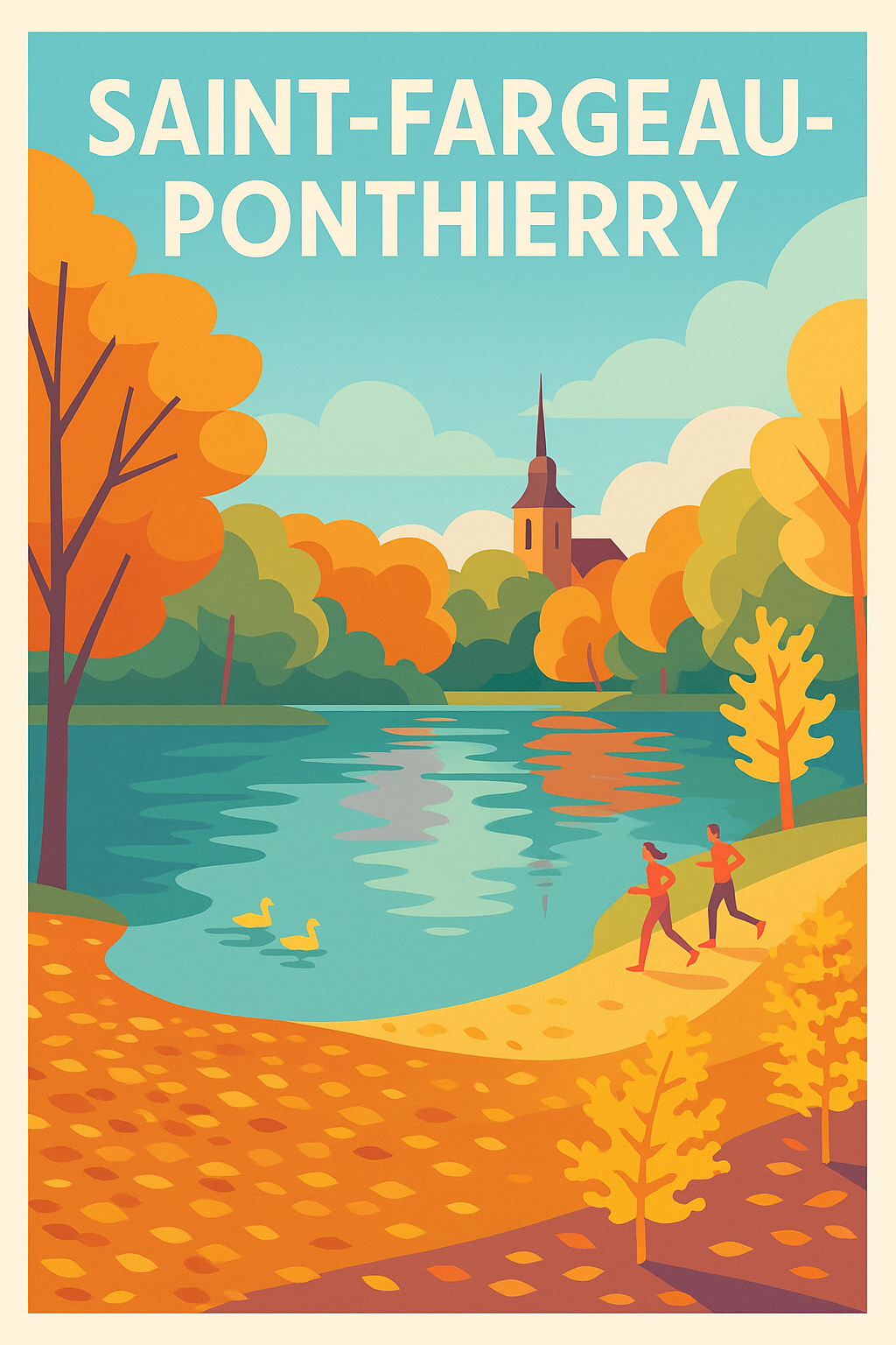 Affiche de Saint-Fargeau-Ponthierry - Évasion automnale au bord de l'eau