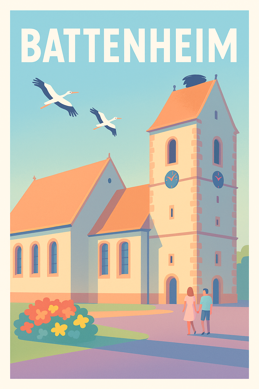 Affiche de Battenheim - Charme paisible et architecture emblématique