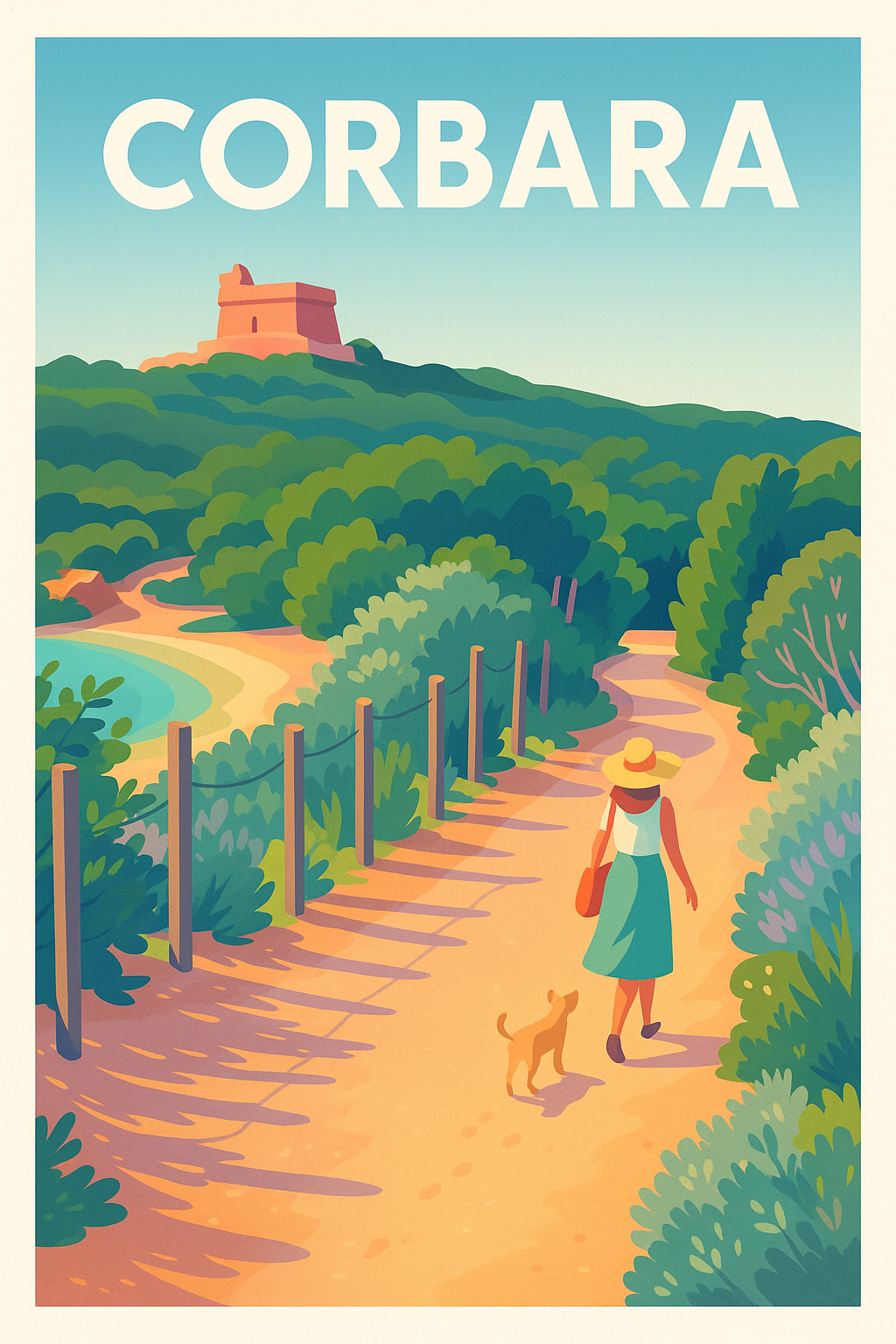 Affiche de Corbara - Balade ensoleillée entre nature et histoire