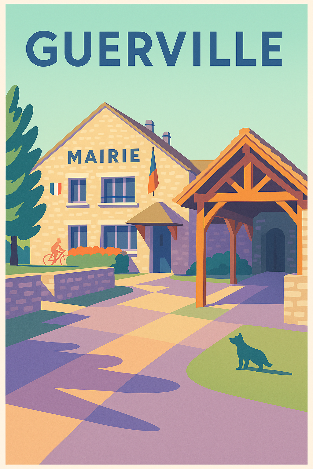 Affiche de Guerville - Charme et sérénité au cœur du village