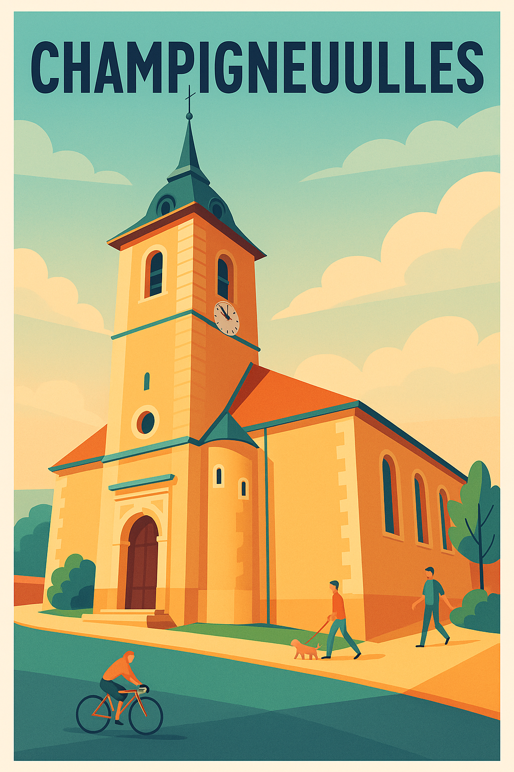 Affiche de Champigneulles - Charme authentique et sérénité locale