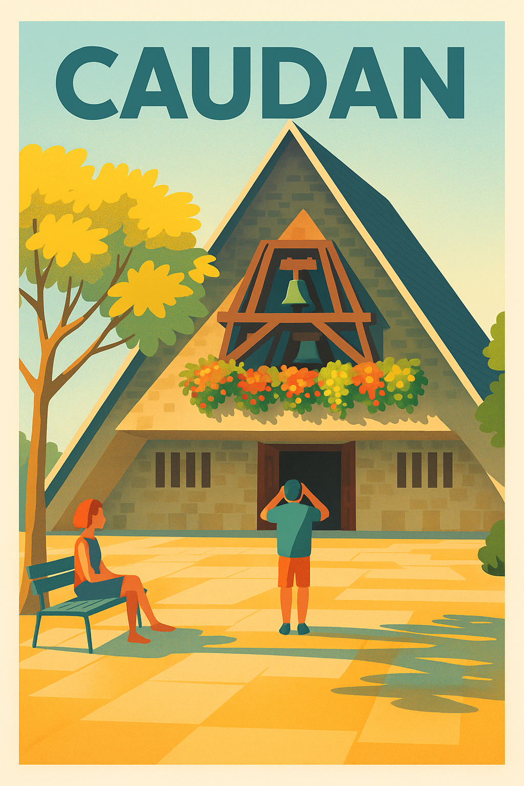 Affiche de Caudan - Un coin de sérénité en Bretagne
