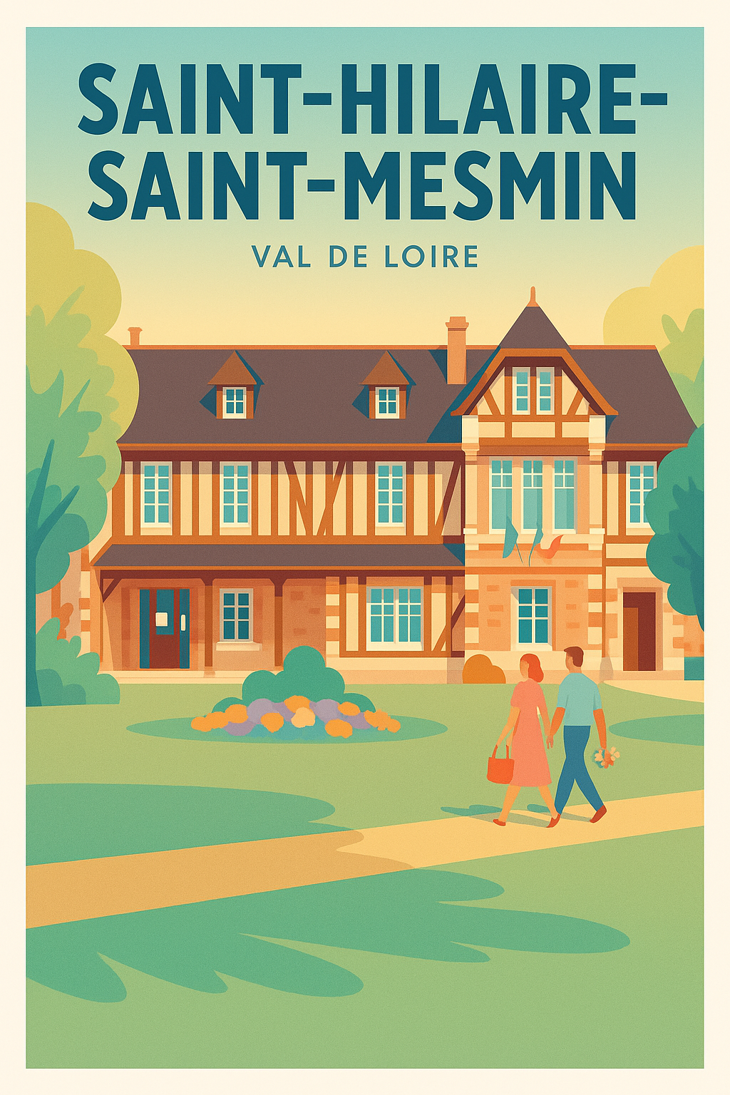 Affiche de Saint-Hilaire-Saint-Mesmin - Élégance et charme du Val de Loire