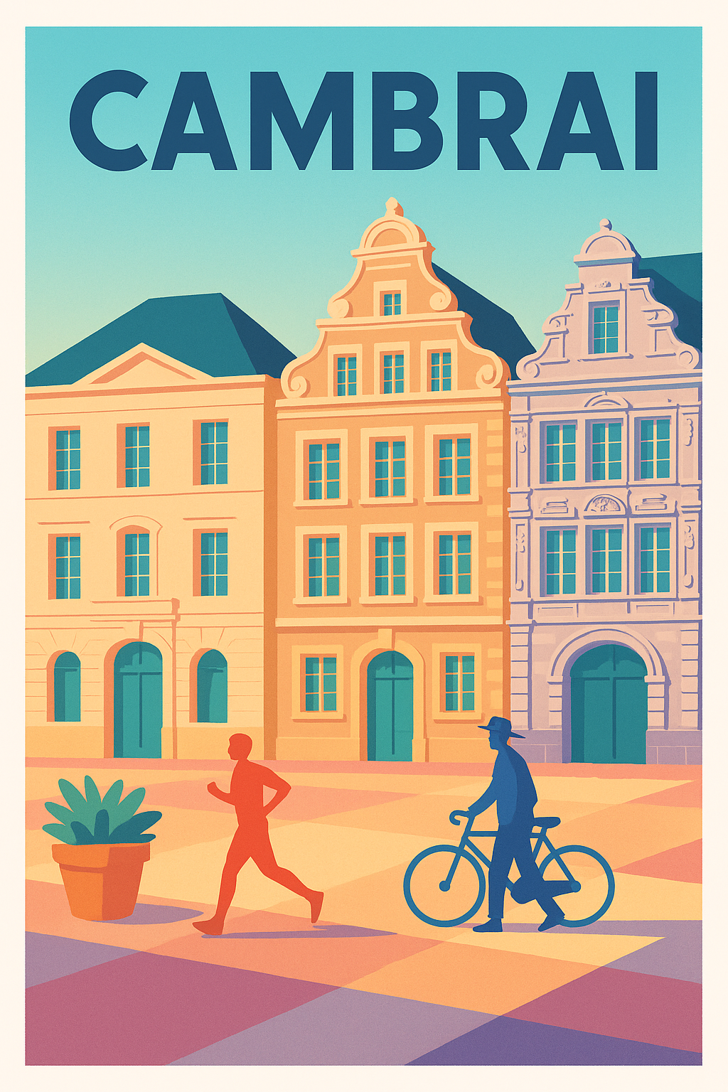 Affiche Cambrai — Charme et patrimoine en lumière · poster d'art de Cambrai