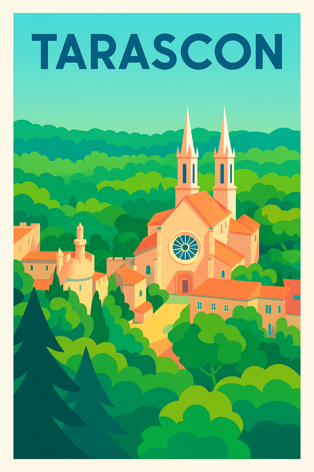Affiche de Tarascon - Charme historique au cœur de la nature