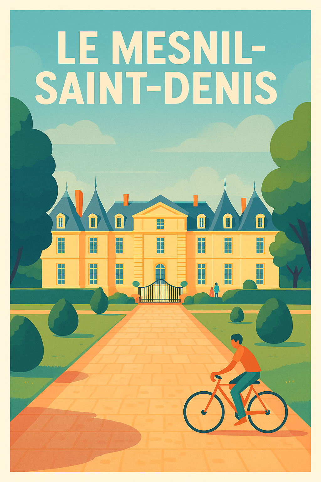Affiche de Le Mesnil-Saint-Denis - Charme et sérénité à vélo