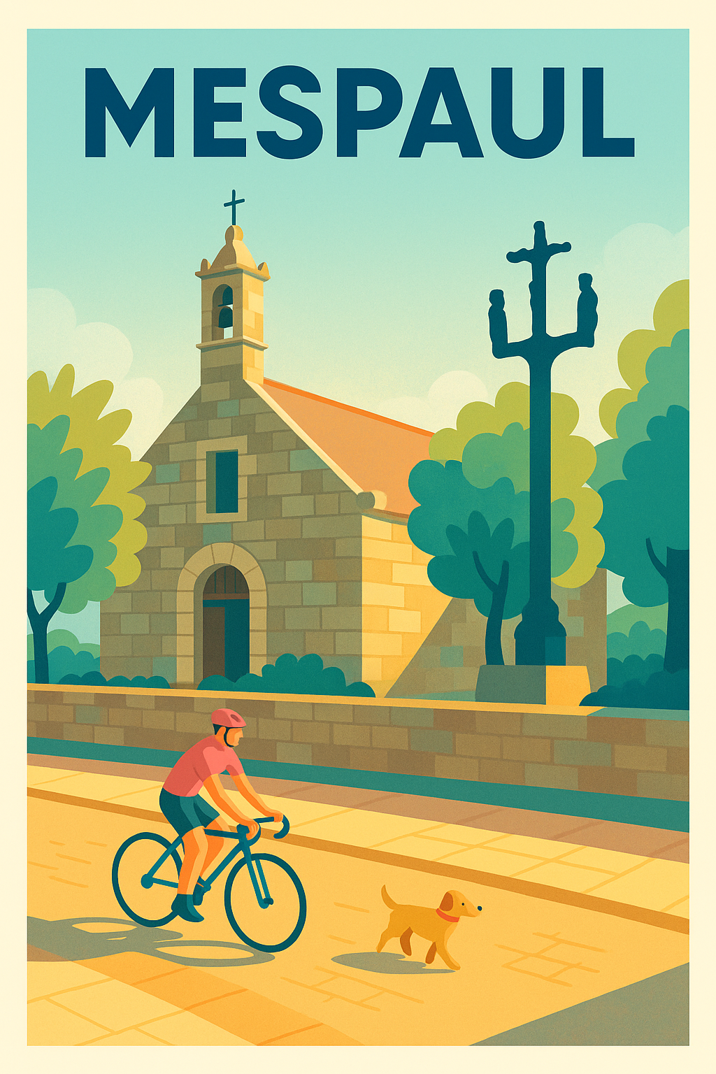 Affiche de Mespaul - Charme paisible de la campagne bretonne