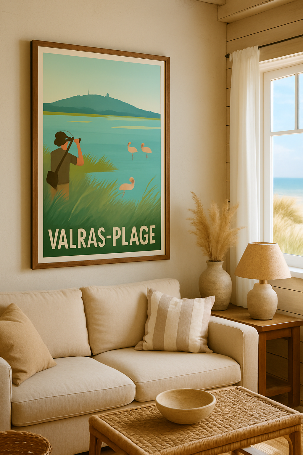 Mise en situation Affiche de Valras-Plage - Explorations au cœur de la nature sauvage