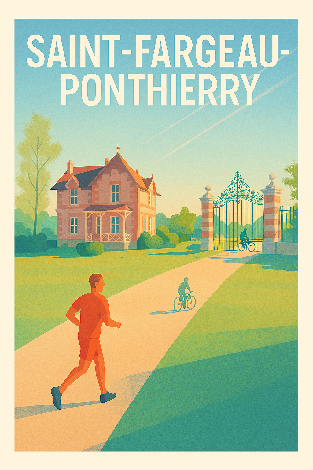 Affiche de Saint-Fargeau-Ponthierry - Douceur et Nature à l'Éveil