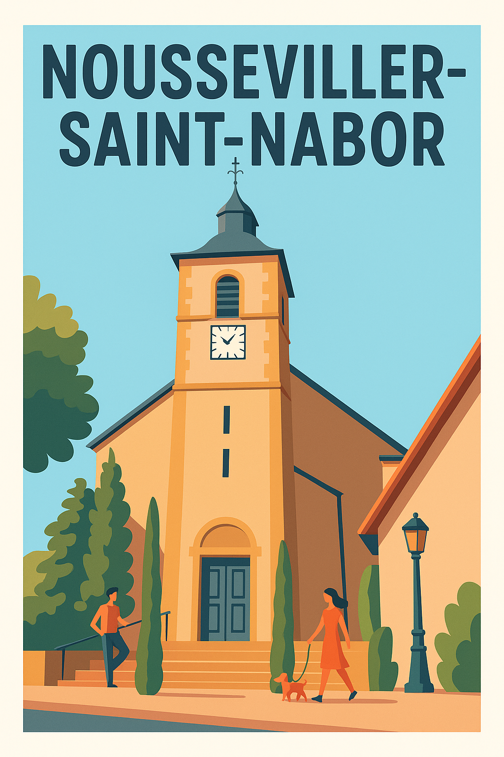 Affiche de Nousseviller-Saint-Nabor - Charme et Sérénité en Affiche