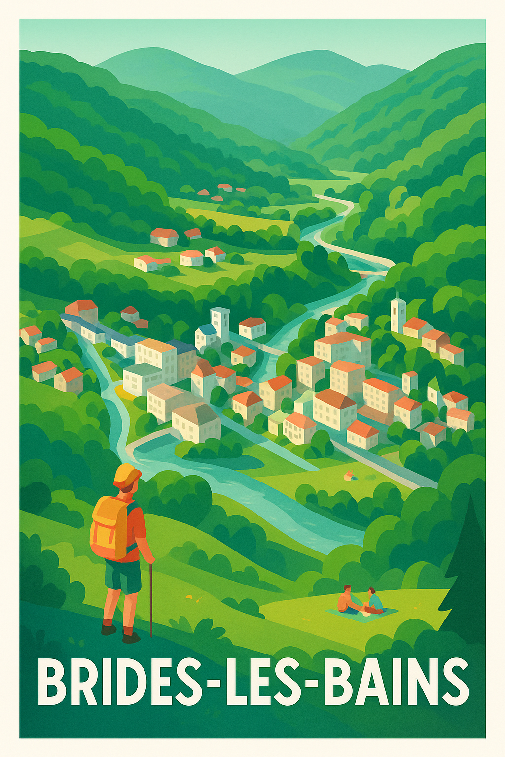 Affiche de Brides-les-Bains - Évasion Nature au Cœur des Vallées