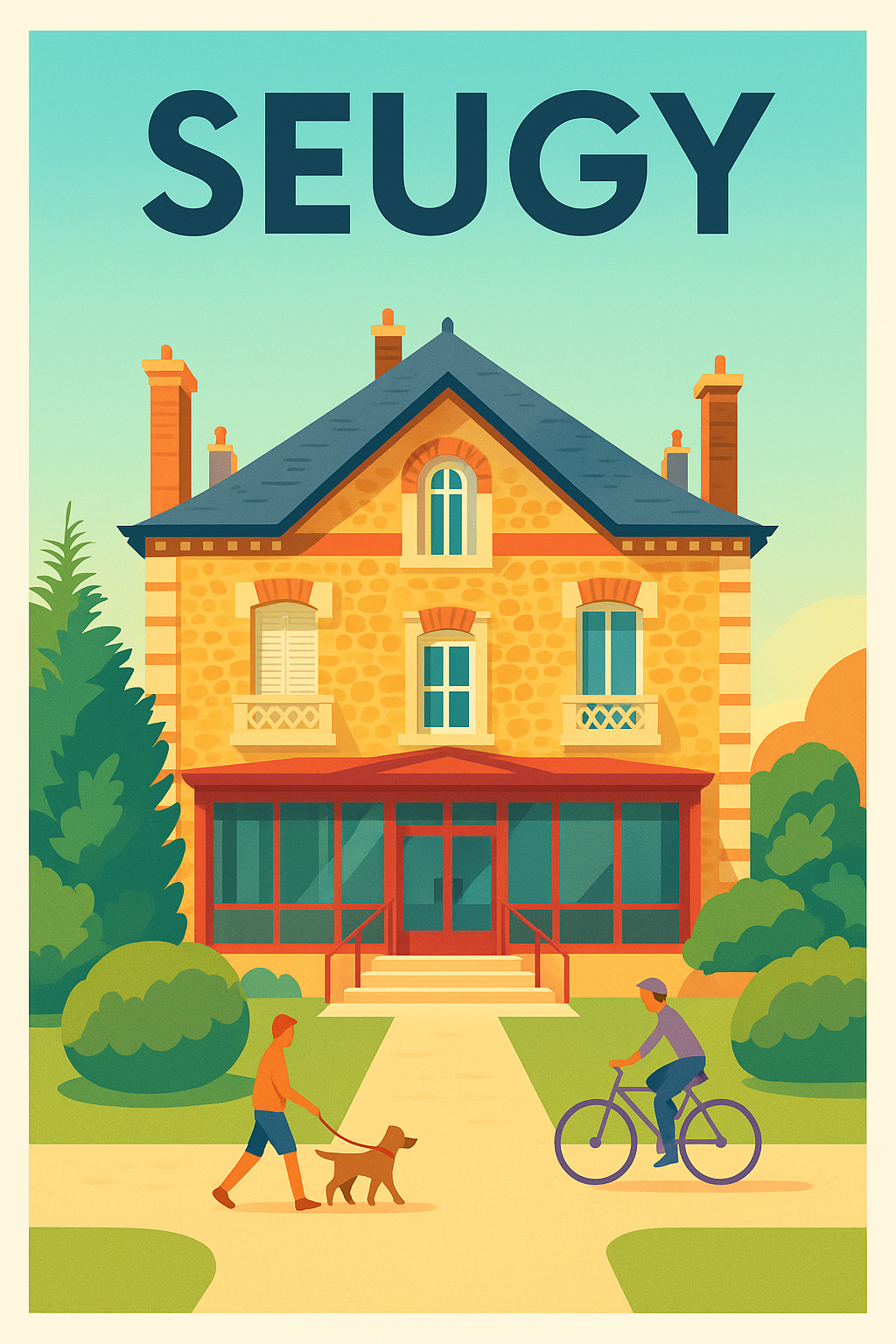 Affiche de Seugy - Charme paisible et vie locale