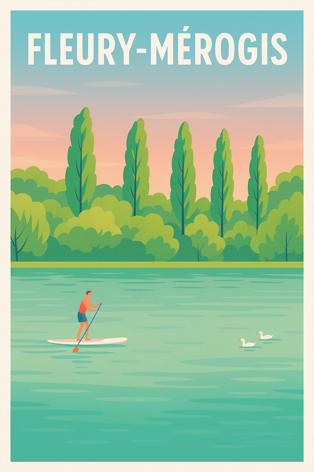 Affiche de Fleury-Mérogis - Sérénité au fil de l'eau