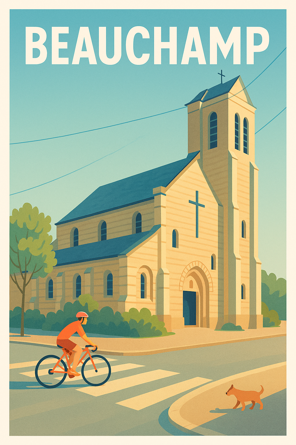 Affiche de Beauchamp - Charme paisible et patrimoine local