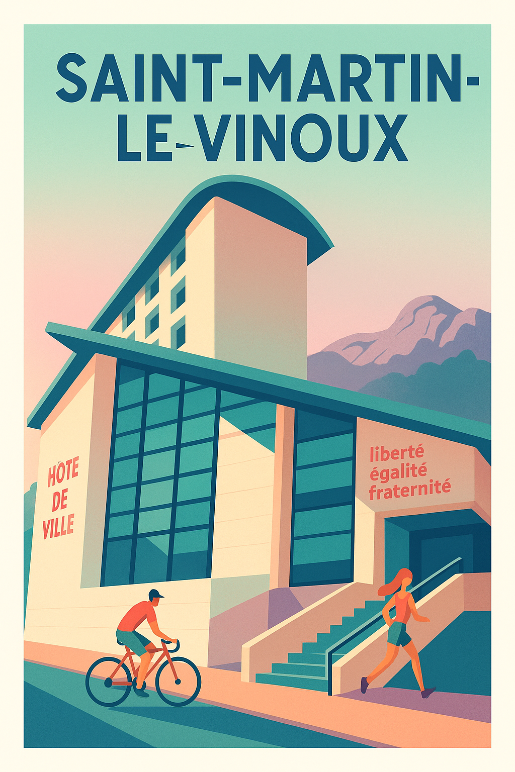 Affiche de Saint-Martin-le-Vinoux - Modernité et vie locale au cœur de la ville